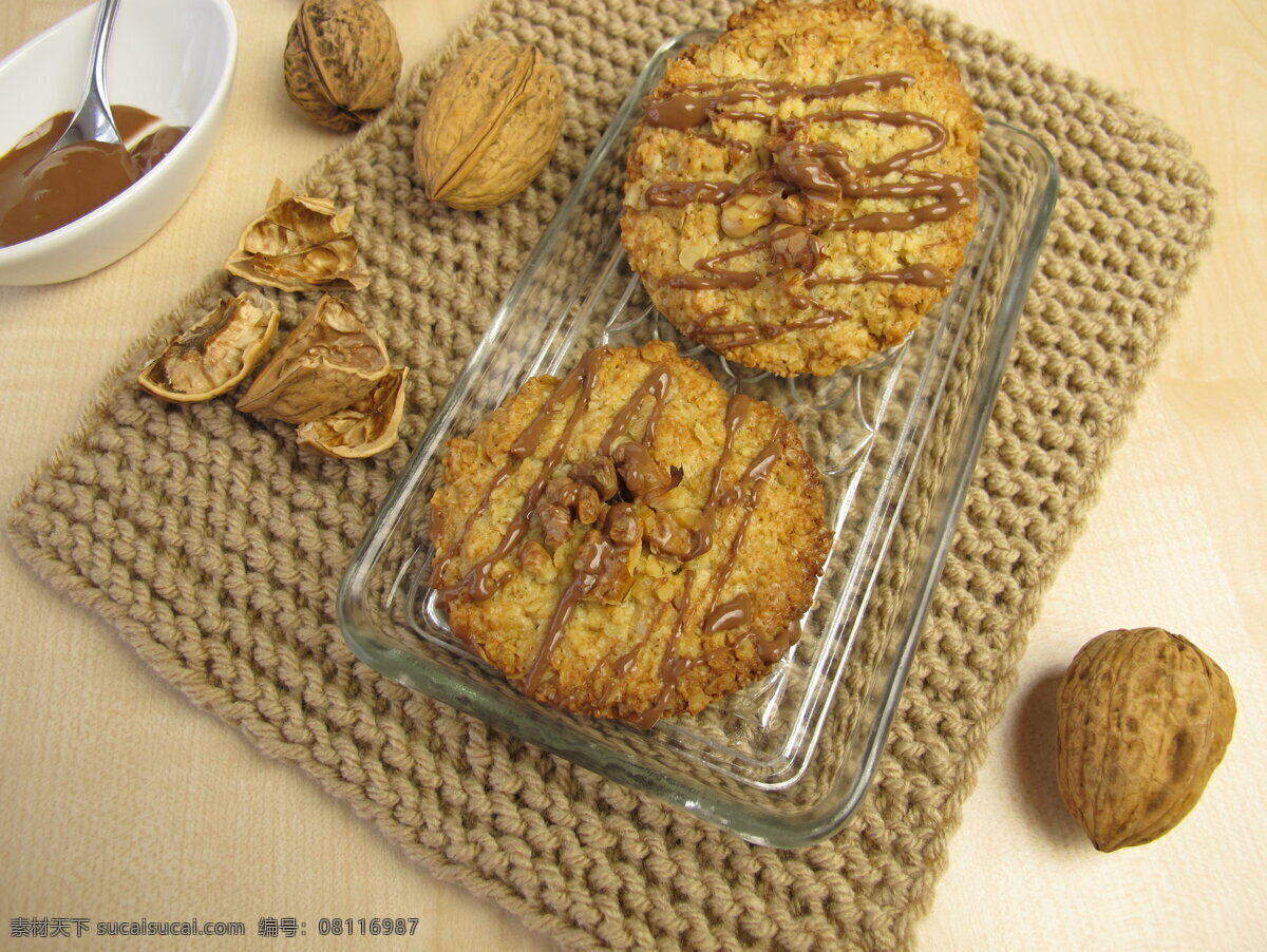 核桃 饼干 面包 西方面点 面粉 国外食品 点心 西方美食 餐饮美食 点心图片