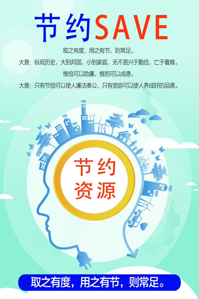 节约 资源 宣传海报 节约资源 公益海报 海报宣传 海报