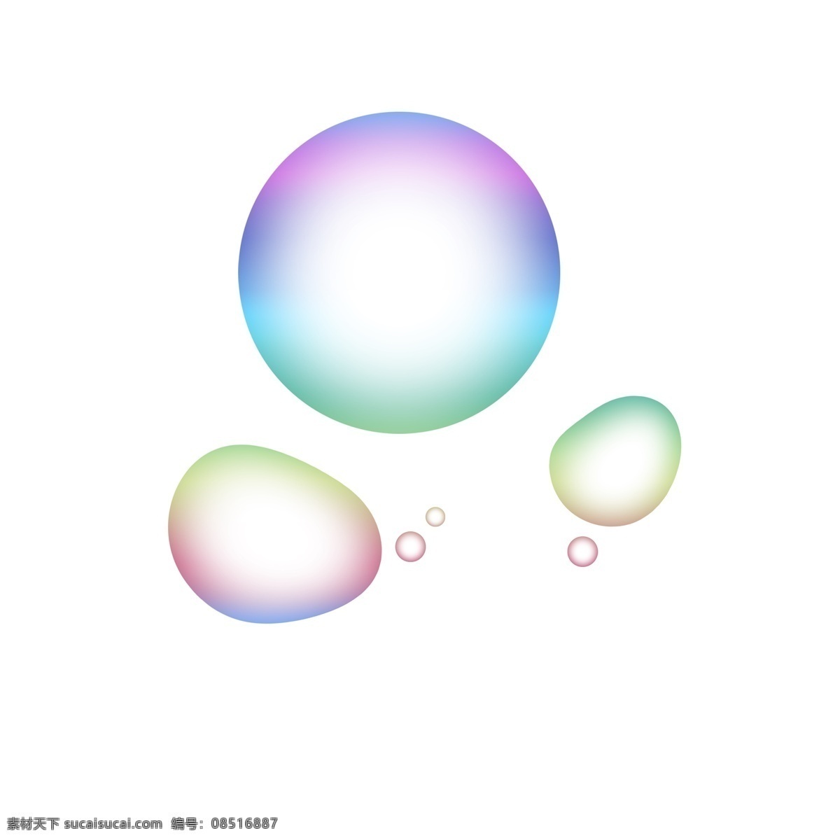 彩色 气泡 效果 元素 彩色泡泡 泡泡 彩色气泡 效果元素 免抠png