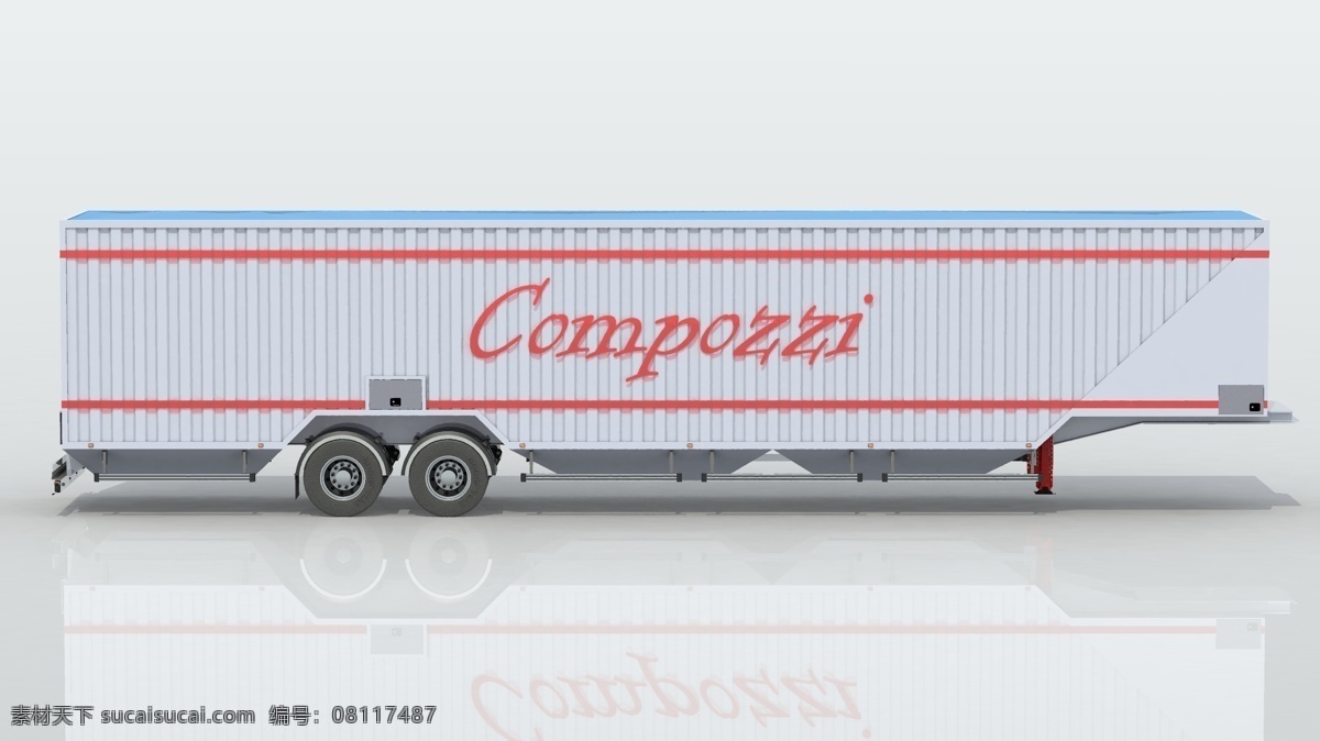 粮食 车 半挂车 作物 半 拖车 3d模型素材 其他3d模型