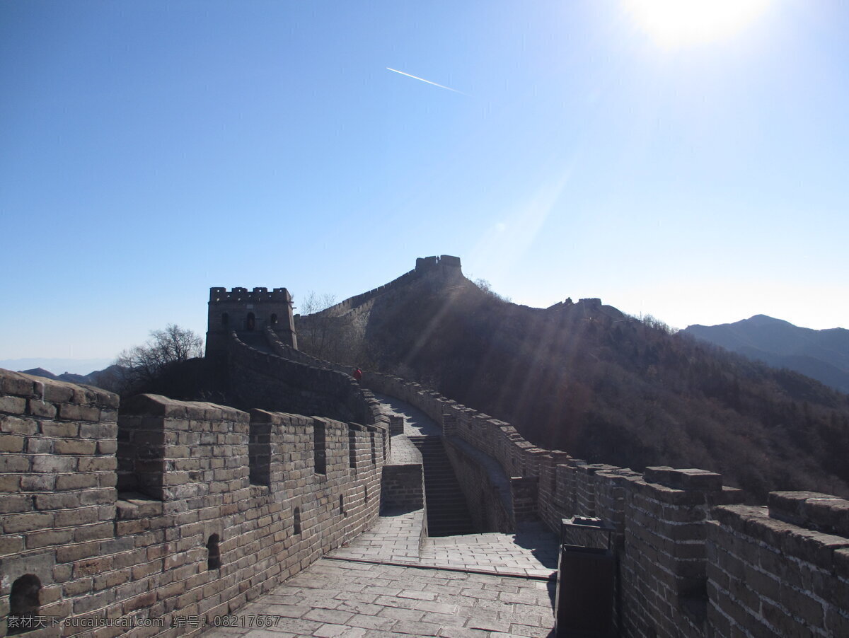 长城 阳光 长城风景 城墙 北京 旅游摄影 国内旅游
