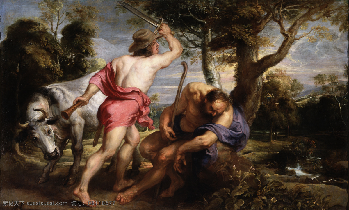 rubens 宫廷 人物 人体 油画 装饰画 paul 德国 画家 彼得保罗 鲁本斯 peter argos and mercury