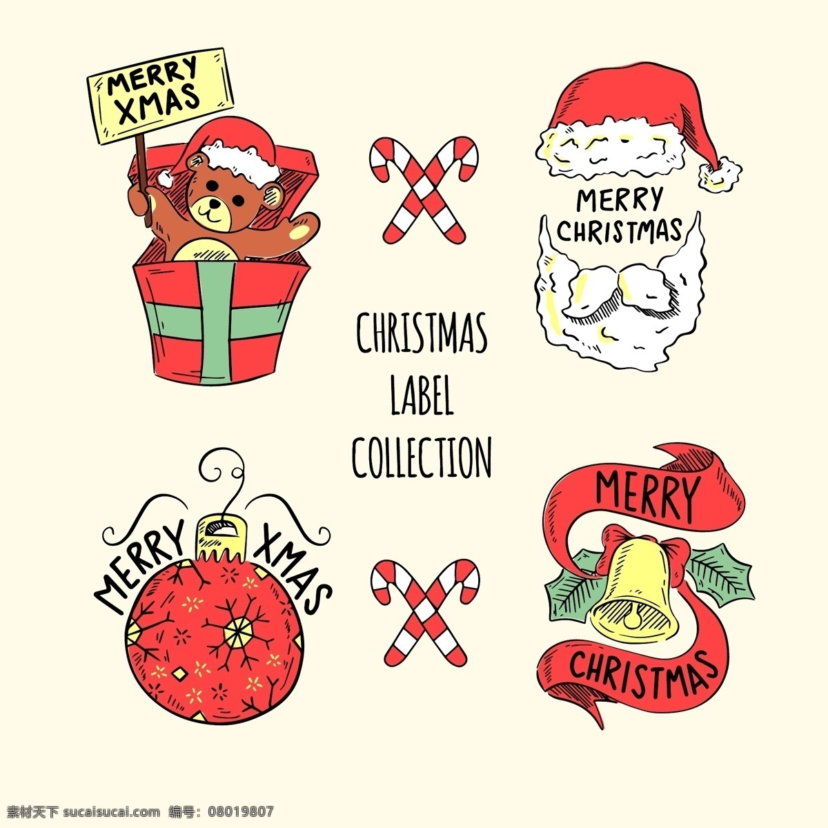 节日素材 圣诞 圣诞标签 圣诞节 圣诞素材 圣诞元素 圣诞装饰标签 装饰标签