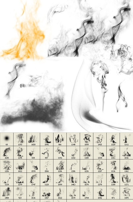 烟雾 笔刷 烟 特效笔刷 ps笔刷 源文件