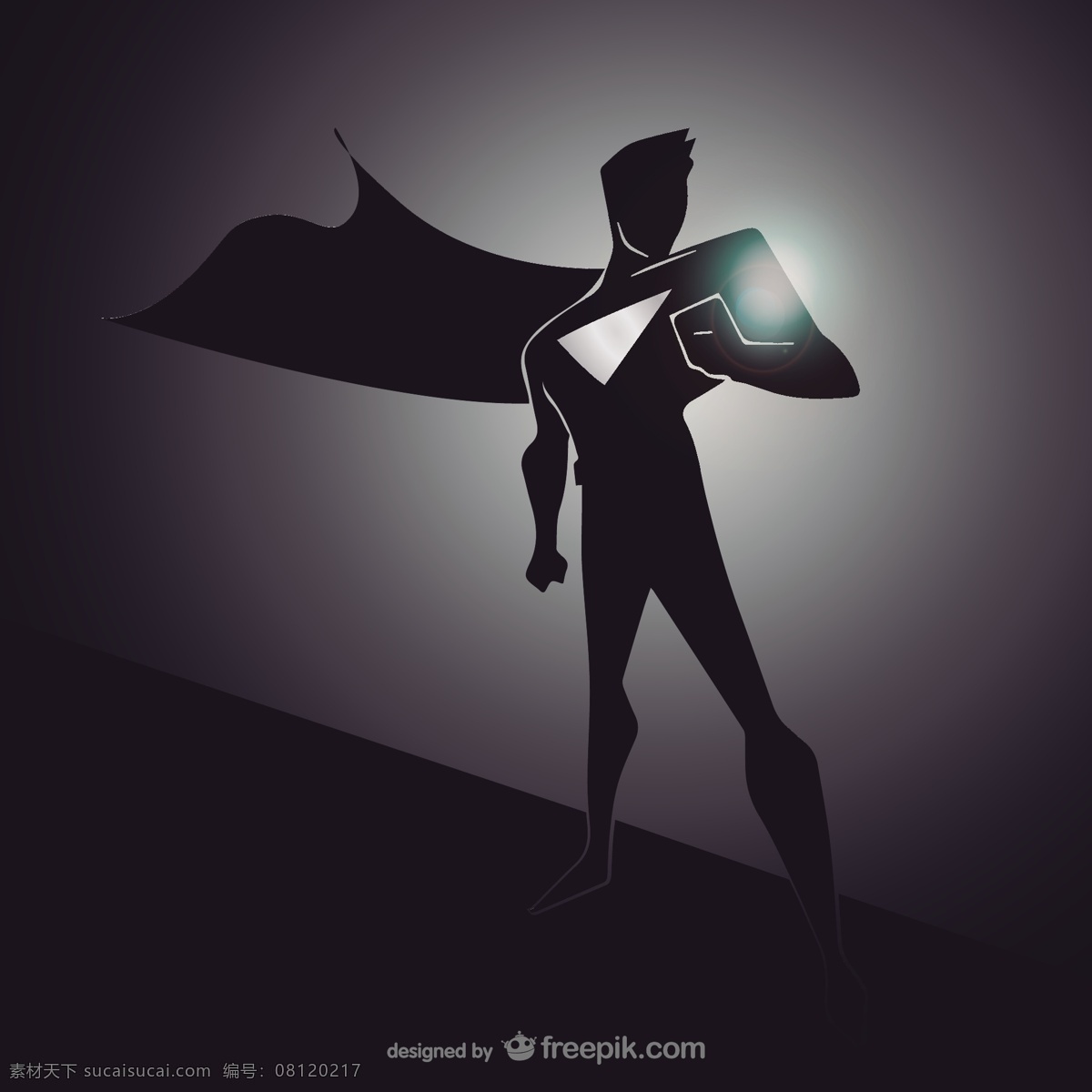 黑人 英雄 剪影 漫画 人物 超级英雄 黑色 插图 超级 插画 矢量图