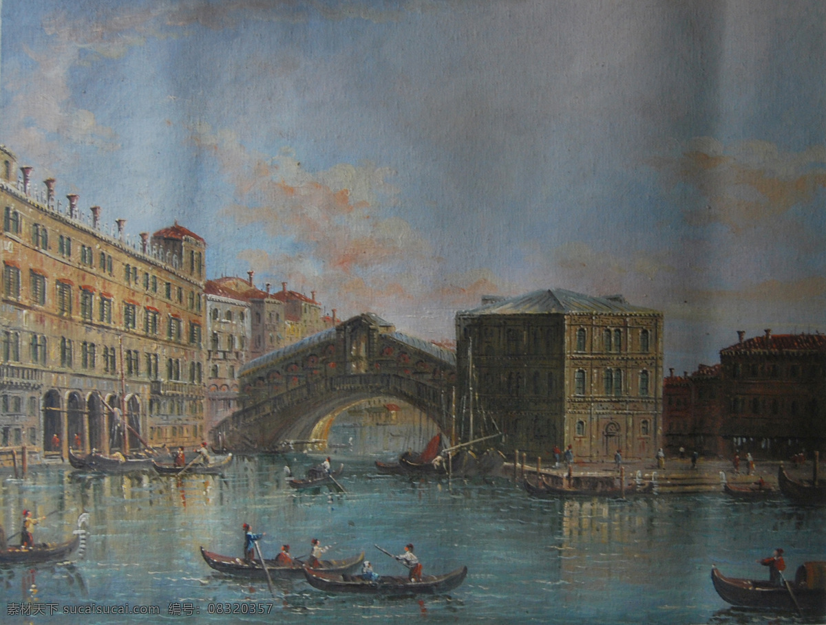 水上 威尼斯 油画 印象油画 油画出售 威尼斯油画 威尼斯街景 手绘油画拍摄 实画拍摄 水上威尼斯