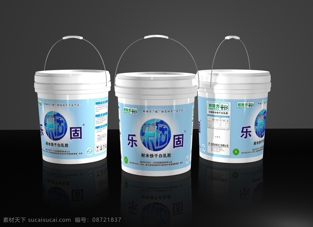 乐固白乳胶 平面图 乐固 邦特力 白乳胶 胶水 化工 化工产品 白乳胶包装 圆桶 桶装 包装设计 矢量 精品包装 广告创意 工业 包装