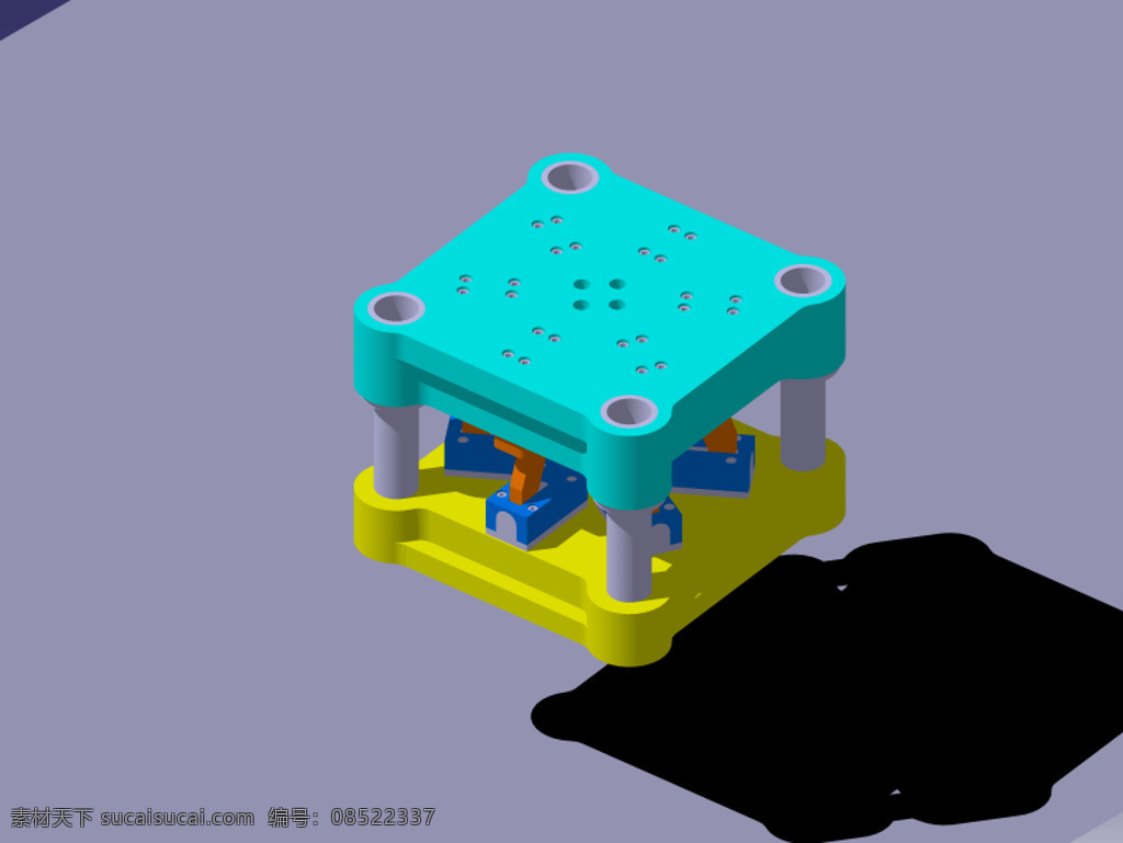 冲压模具 建模 随着 catiav5r20 3d模型素材 电器模型