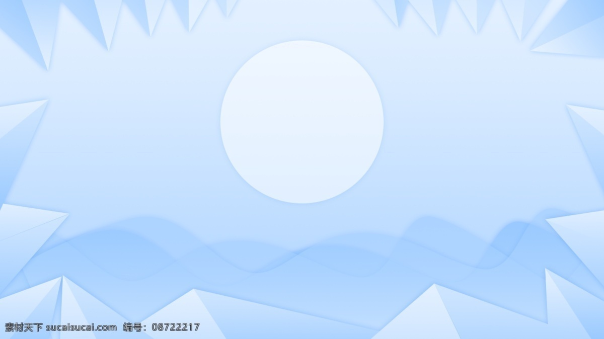 微 立体 群山 月亮 banner 背景 多边形 ppt背景 简约 蓝色 微立体 通用背景