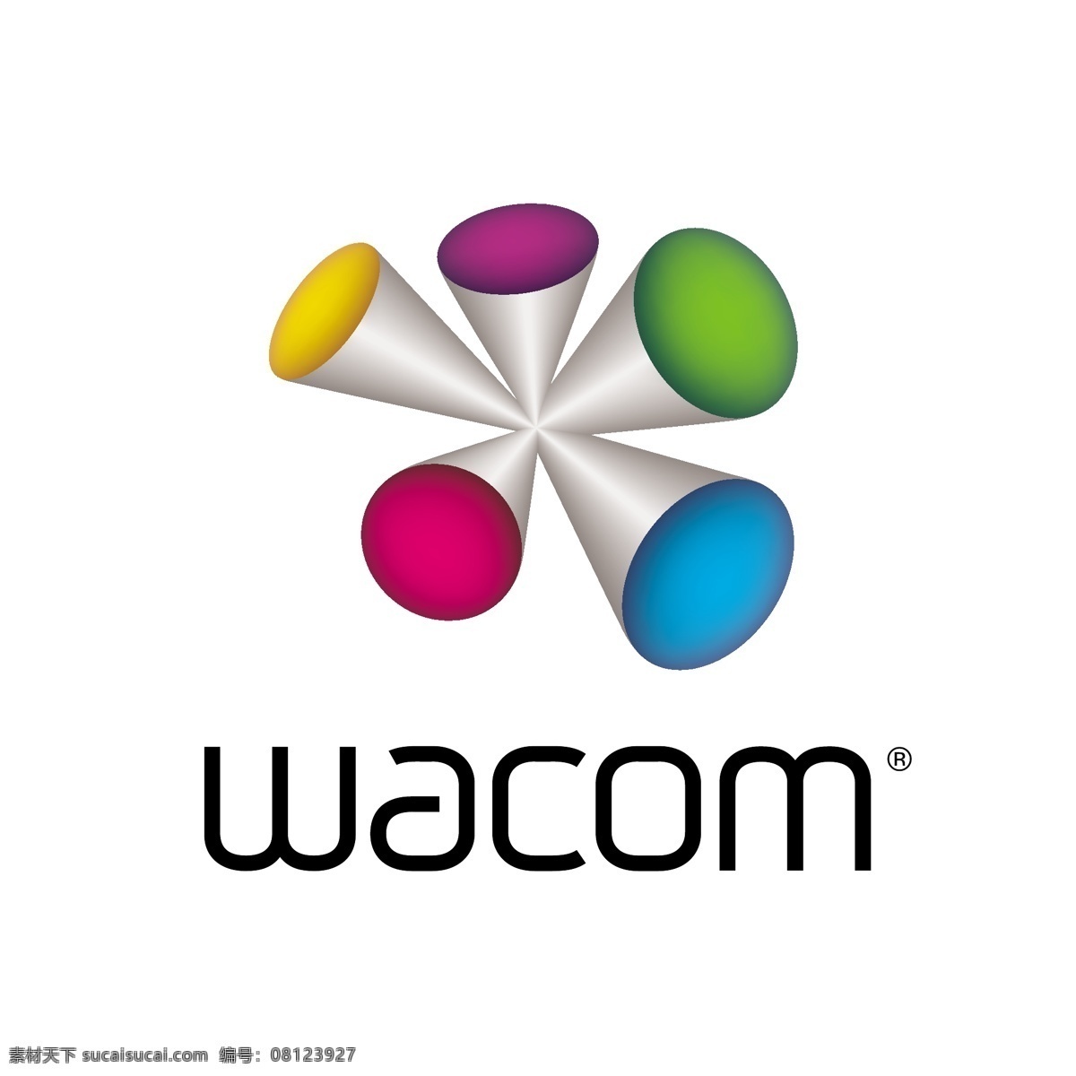 wacom 非凡 logo 标志 图标 标识 手写板 绘图板 感压板 感压笔 手绘 企业 标识标志图标 矢量