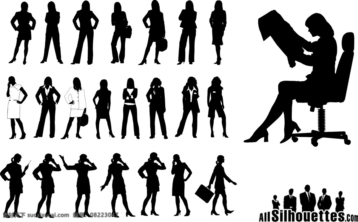 商业 女性 女孩 业务 女厕所 商业女性 矢量图 其他矢量图