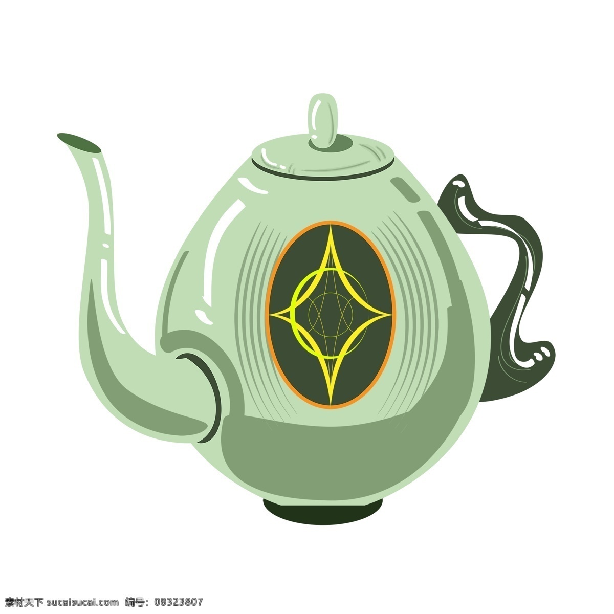 手绘 茶具 茶饮 元素 免 抠 陶瓷 茶壶 下午茶