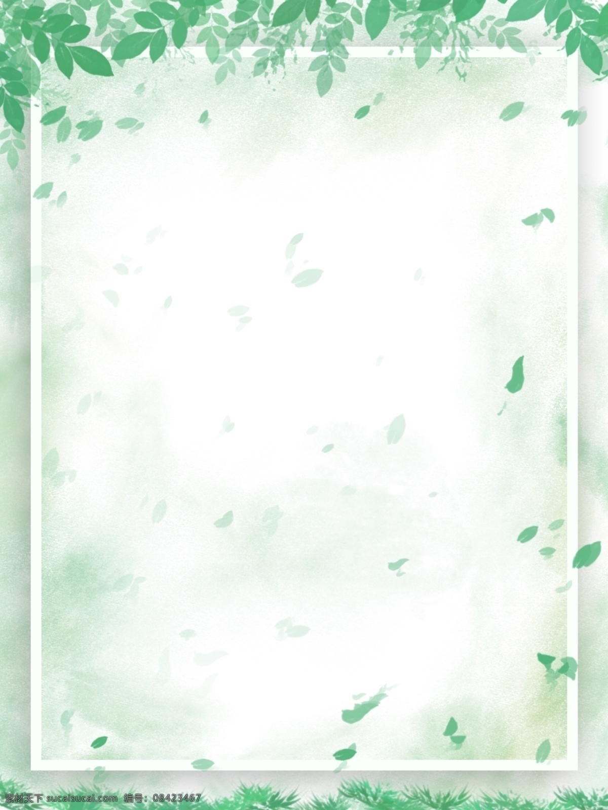 纯 原创 小 清新 绿色 树叶 落叶 背景 小清新背景 树叶背景 绿叶背景 叶子背景 简约背景