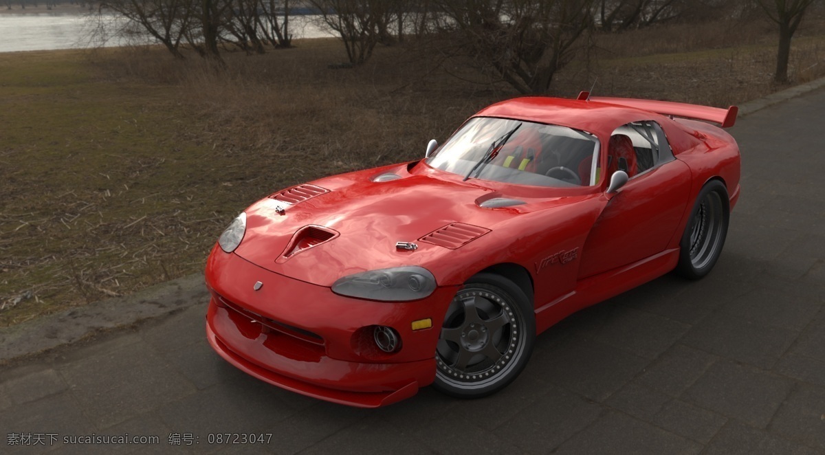 道奇 蝰蛇 汽车 3d模型素材 其他3d模型