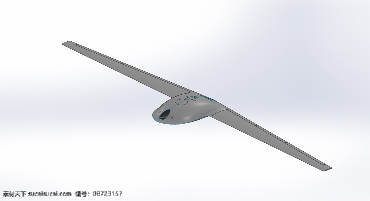 洛克希德 马丁 rq3 暗黑 之星 暗黑之星 无人 无人机 3d模型素材 建筑模型