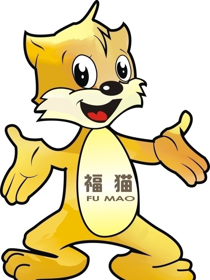 福猫矢量 福猫 矢量 网格 手绘 其他人物 矢量人物