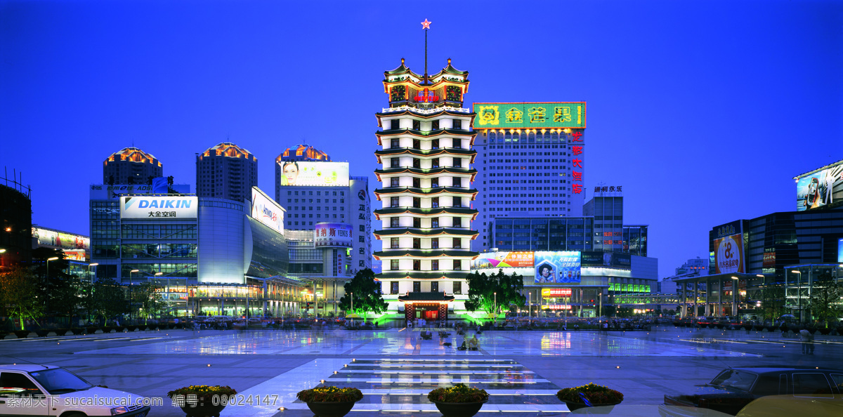 郑州 二 七 纪念塔 夜景 郑州旅游景点 旅游摄影 国内旅游 摄影图库