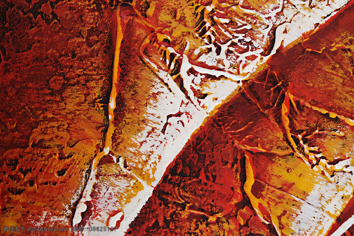 红黄色 纹理 化石 裂缝 史前 古老裂纹 底纹边框