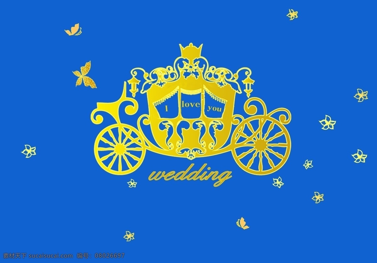婚礼南瓜车 婚礼 婚礼背景 南瓜车 烂漫婚礼 结婚 分层 源文件