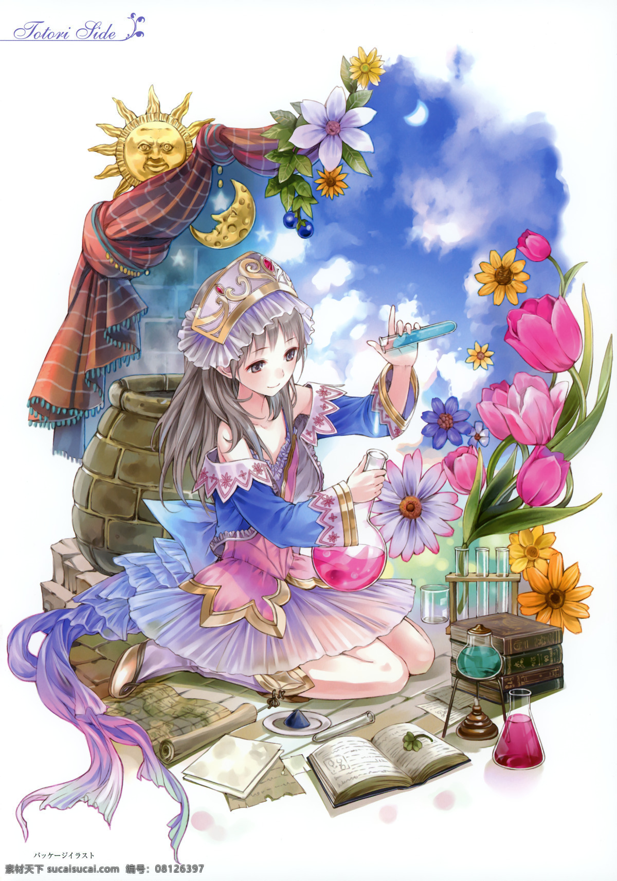 cg美少女 插画 日本插画 画集 cg美女 日本动漫 画报 海报 动漫海报 漫画海报 动画 日本卡通 美少女 美女 女人 少女 动漫美女 卡通 卡通人物 卡通美女 动漫壁纸 桌面壁纸 壁纸 cg人物 动漫 动漫动画 服装 衣服 连衣裙 建筑 房子 天空 白云 魔法师 鲜花 试管 书本 cg 美 三 动漫人物