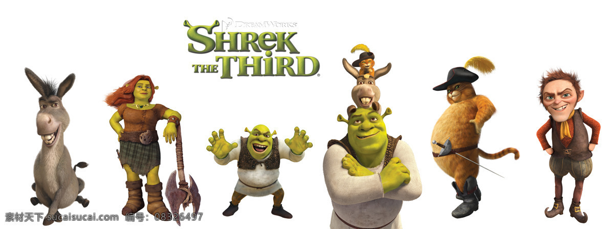 怪物史瑞克 shrek 卡通 动画 海报 招贴设计