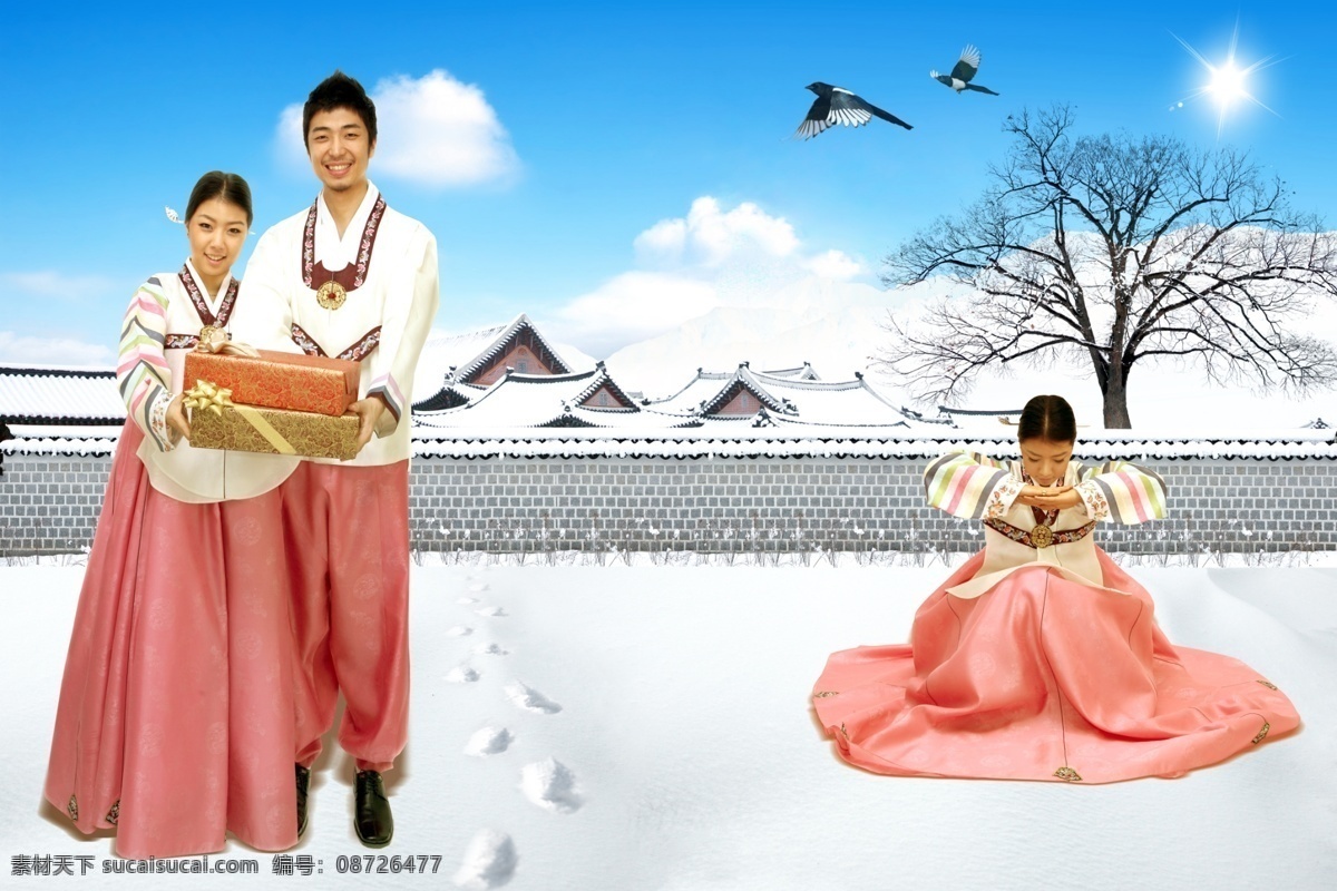 分层 背景素材 冬 冬季 冬季素材 冬天 韩版 韩服 冬天冬季素材 韩国 人物 美女 雪 跪拜 源文件 淘宝素材 淘宝冬季促销
