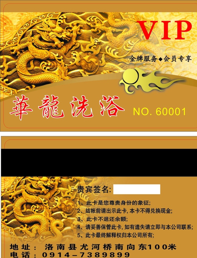 华龙 洗浴 会员卡 丝柯瑞 任我行 太阳 龙 磁条卡 vip 名片卡片 矢量
