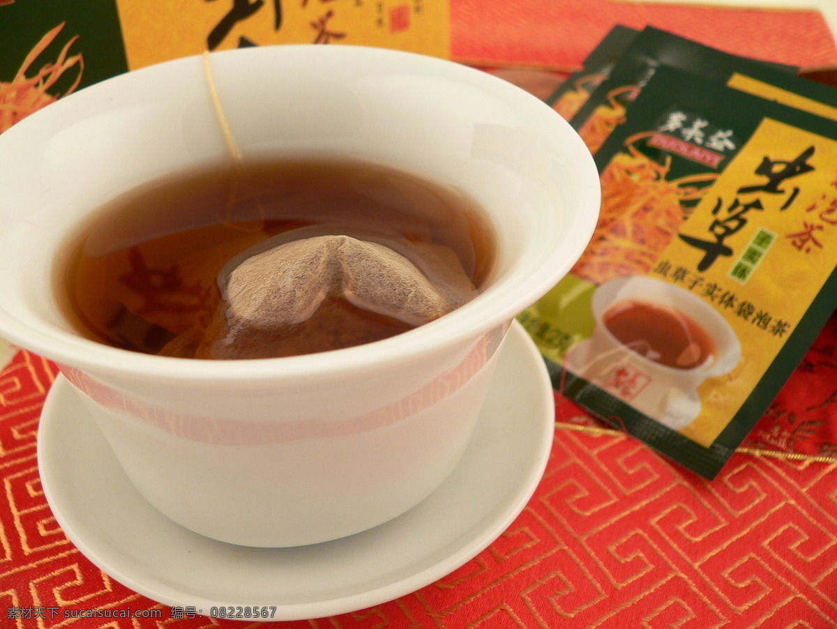 传统 茶 杯 餐饮美食 茶包 茶包装 饮料酒水 传统茶 虫草茶 铭茶 psd源文件 餐饮素材