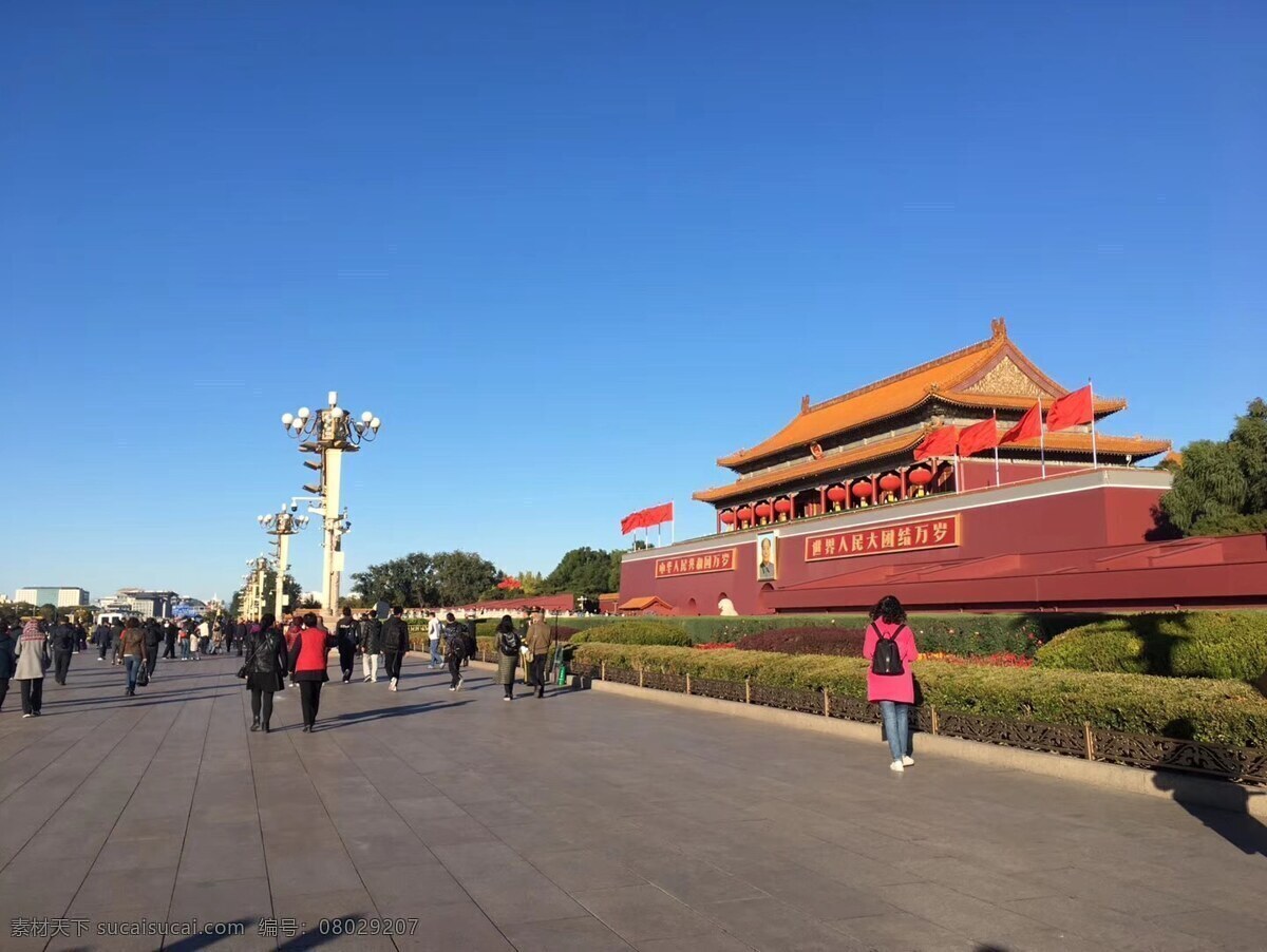 天安门 城楼 秋季 秋高气爽 好天气 建筑园林 建筑摄影