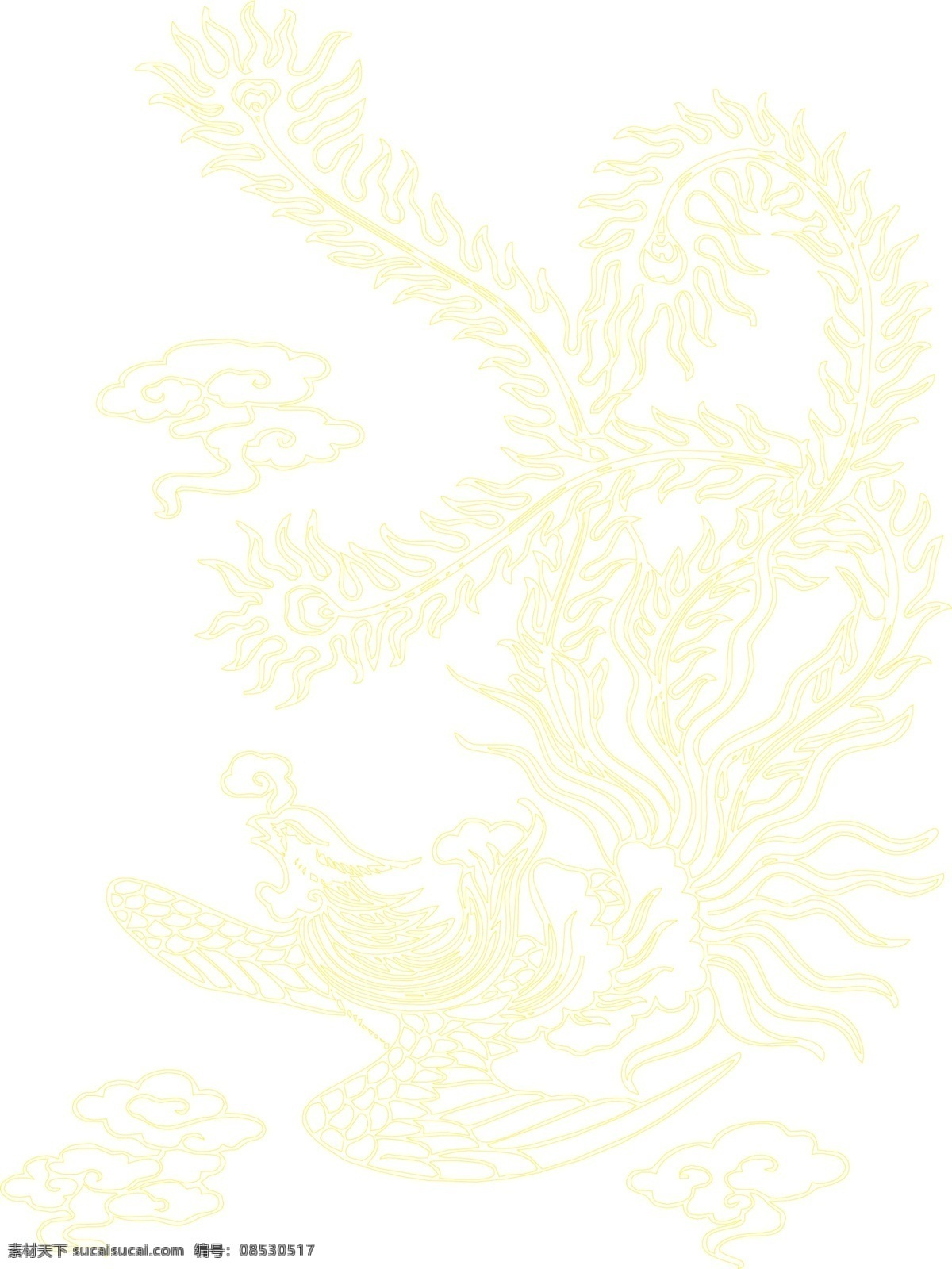 凤 纹 邀请函背景 凤纹素材 喜帖背景素材 ps