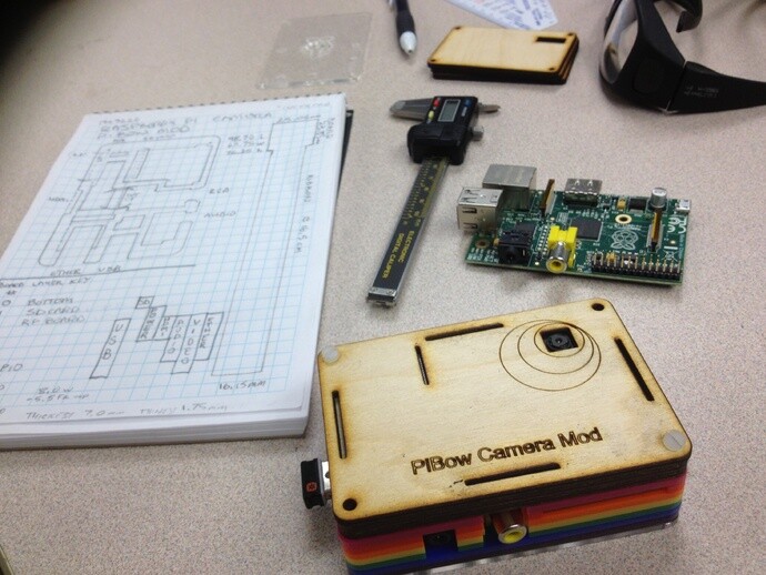 pibow 机箱 摄像机 相机 3d打印模型 游戏玩具模型 familab pimoroni raspberry pi