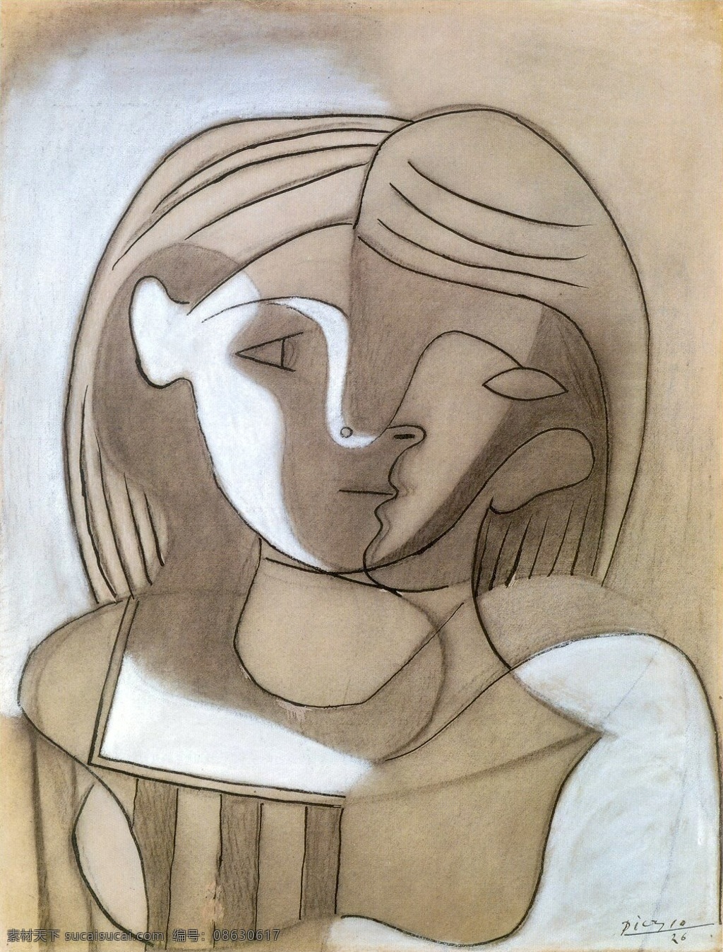 femme 西班牙 画家 巴勃罗 毕加索 抽象 油画 人物 人体 装饰画 de t鍧眅 1926 装饰素材