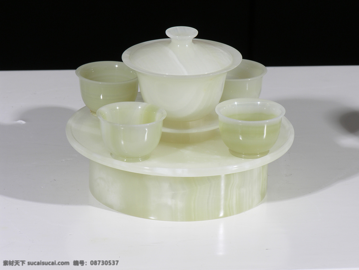 玉 茶具 杯子 传统文化 文化艺术 玉石 玉茶具 杯具 玉茶杯 矢量图 日常生活