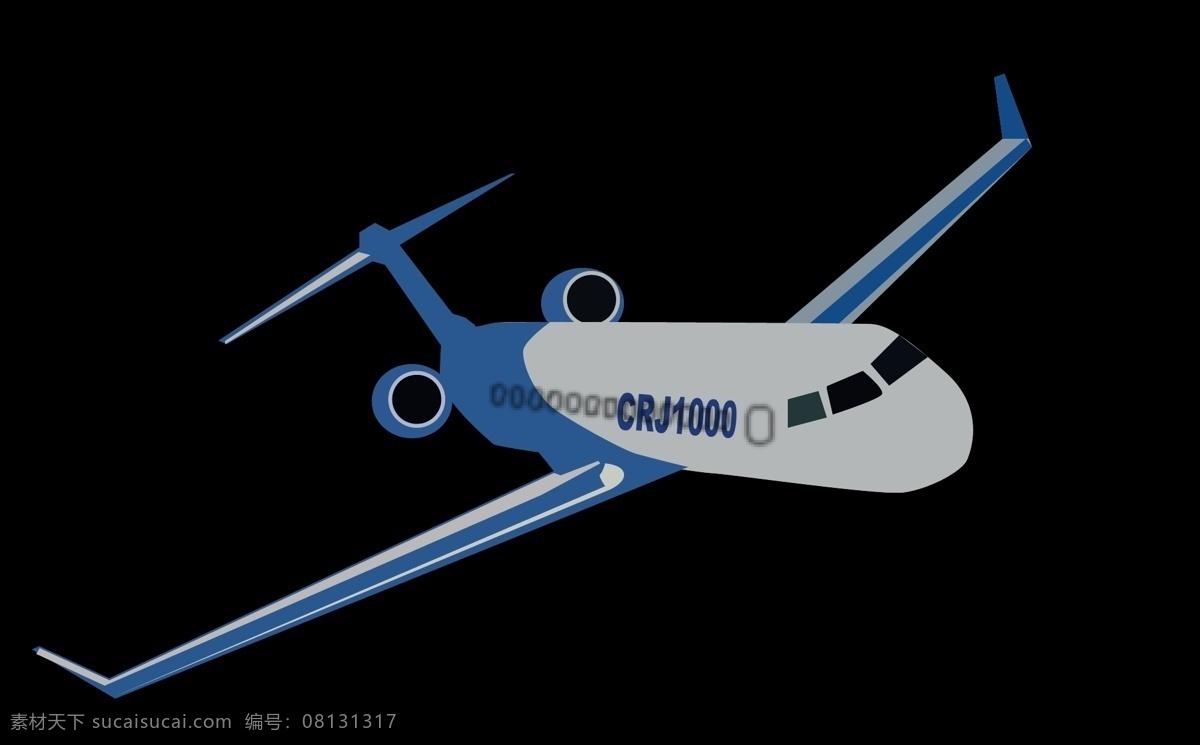 手绘飞机 飞机 庞帕蒂 crj1000 矢量 交通工具 现代科技