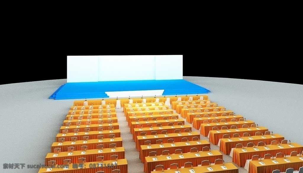 舞台设计 舞台 会展 大空间 商务舞台 演唱会 3d模型 3d设计 展示模型 max