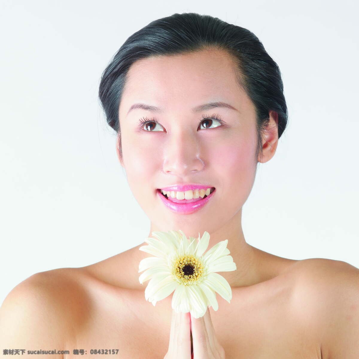 捧 花 女孩 水疗 美容 养生 护肤 spa 女性 女人 美体 快乐 美女图片 人物图片