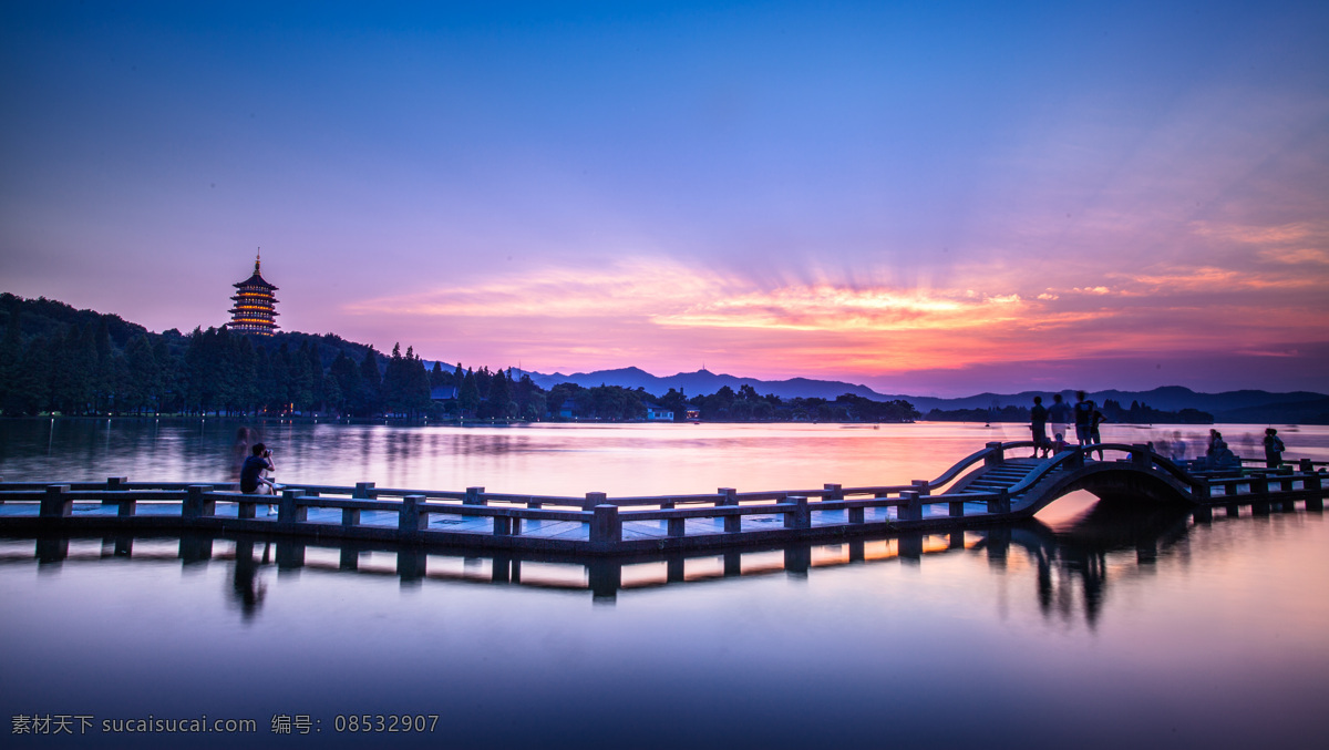 西湖十景 雷锋夕照 高清 大图 自然景观 风景名胜