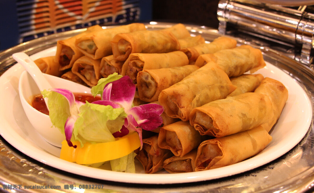 越南炸春卷 越南 小吃 东南亚小吃 春卷 西餐美食 餐饮美食 传统美食