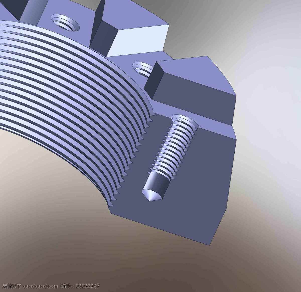 消失 线 螺纹 消失的 不完全的 3d模型素材 电器模型