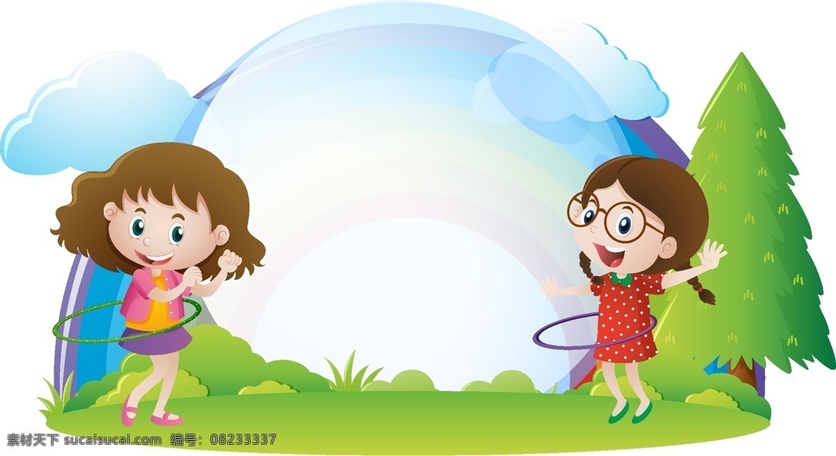 草地 上 玩耍 女孩 背景 儿童 墙纸 彩色 彩虹 丰富多彩 播放 色彩 五颜六色 彩虹背景 背景色