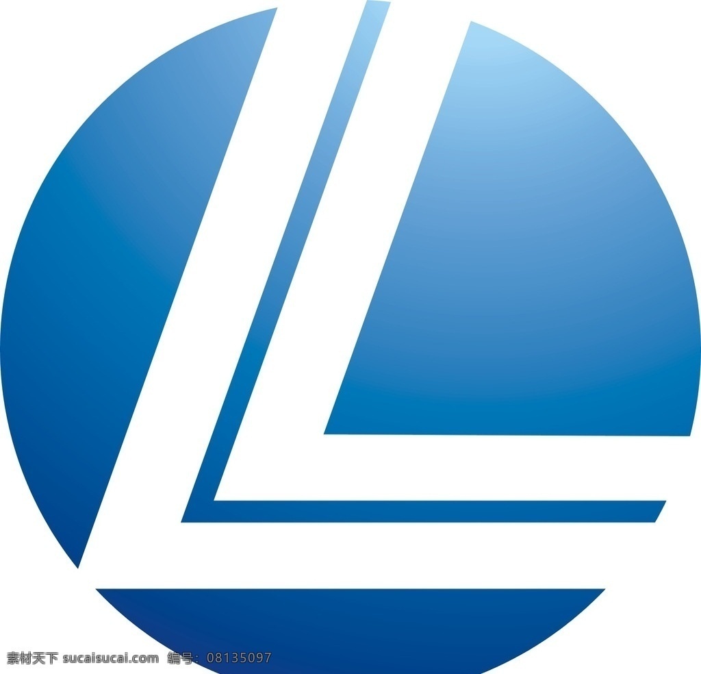 l字母标志 l 标志 logo 蓝色 渐变 logo设计