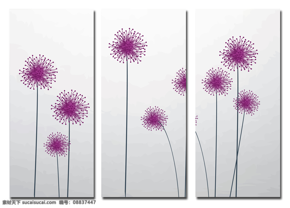 壁画 绘画书法 蒲公英 墙贴 文化艺术 无框画 鲜花 蒲公英移门贴 移门贴 移门 小花 油画绘画 家居装饰素材