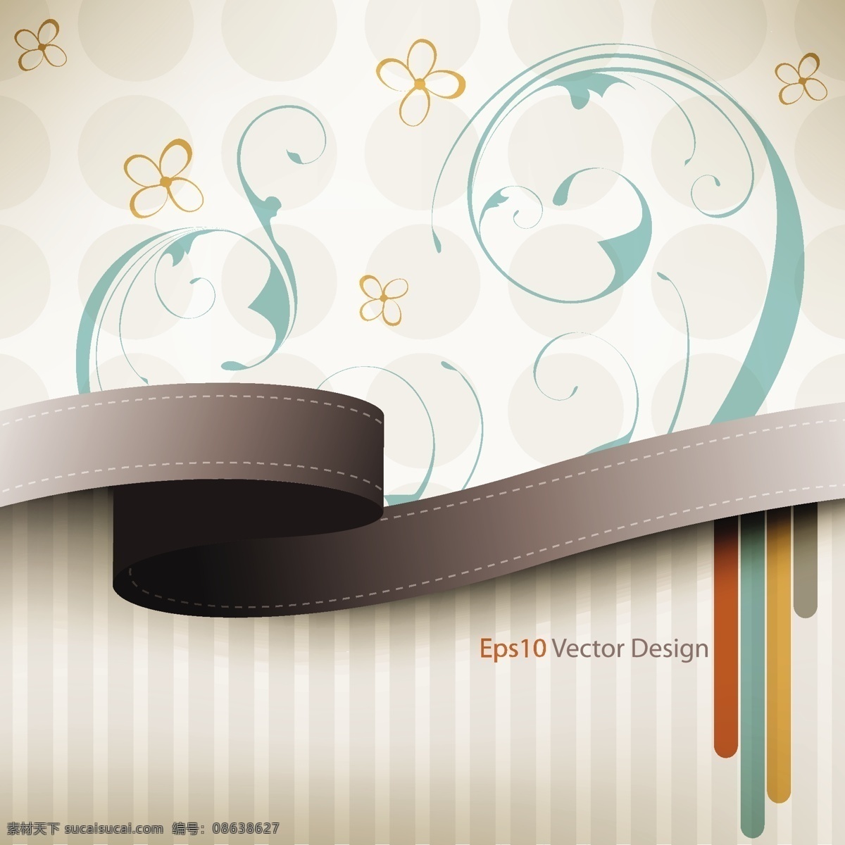 复古 图案 背景 矢量 图案背景 复古的图案 紫色 经典 棕色 coreldraw 光 黑色 白色 矢量图 花纹花边