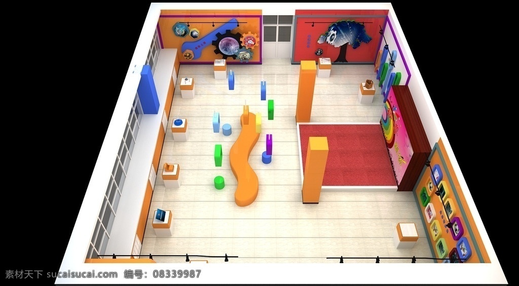 科教室 小学 教育室 科学教育 中学 3d设计 max