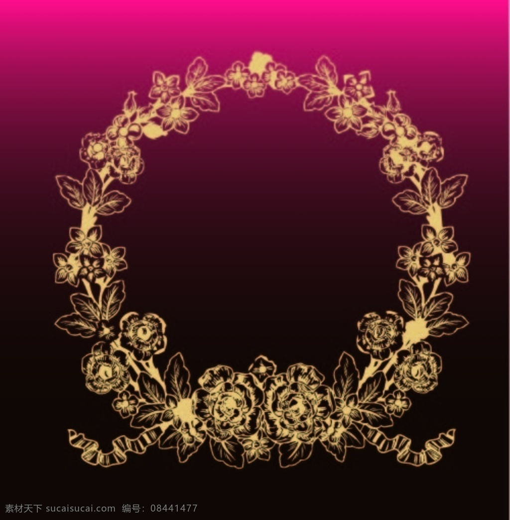 ah 婚礼 logo 花环 花纹 花边 底纹边框 花边花纹