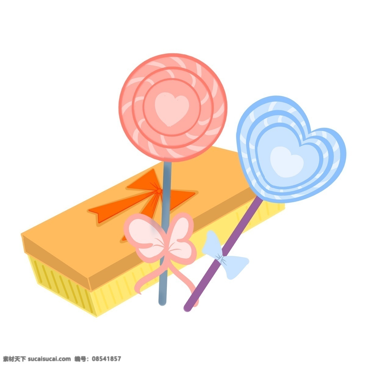 情人节 棒棒糖 礼盒 插画 小 物 漂亮的棒棒糖 心形棒棒糖 手绘棒棒糖 卡通棒棒糖 棒棒糖礼盒