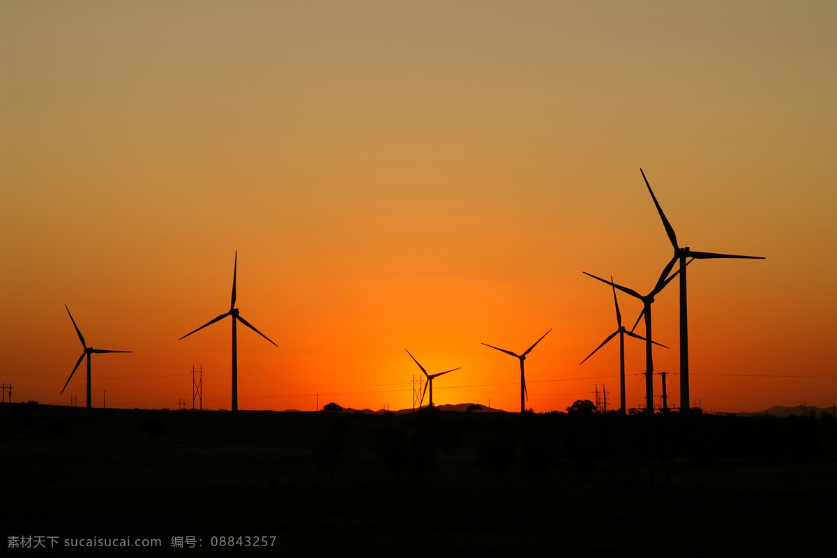 风能 发电站 绿色能源 风力发电机 风力 新能源 工业生产 现代科技