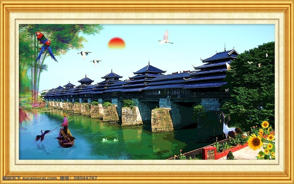 油画 风景 壁画 风景壁画 风景画 风景山水壁画 瀑布 瀑布风景 山水 山水风景 山水画 模板下载 油画风景 中堂画 自然风景 装饰素材