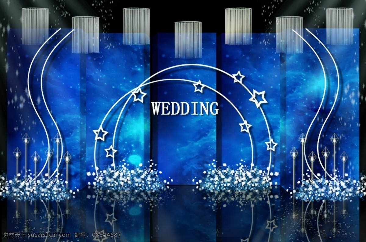 创意 宝蓝色 星空 大气 主题 婚礼 创意蓝色婚礼 宝蓝色婚礼 星空婚礼 星空主题婚礼 大气星空婚礼 现代星空