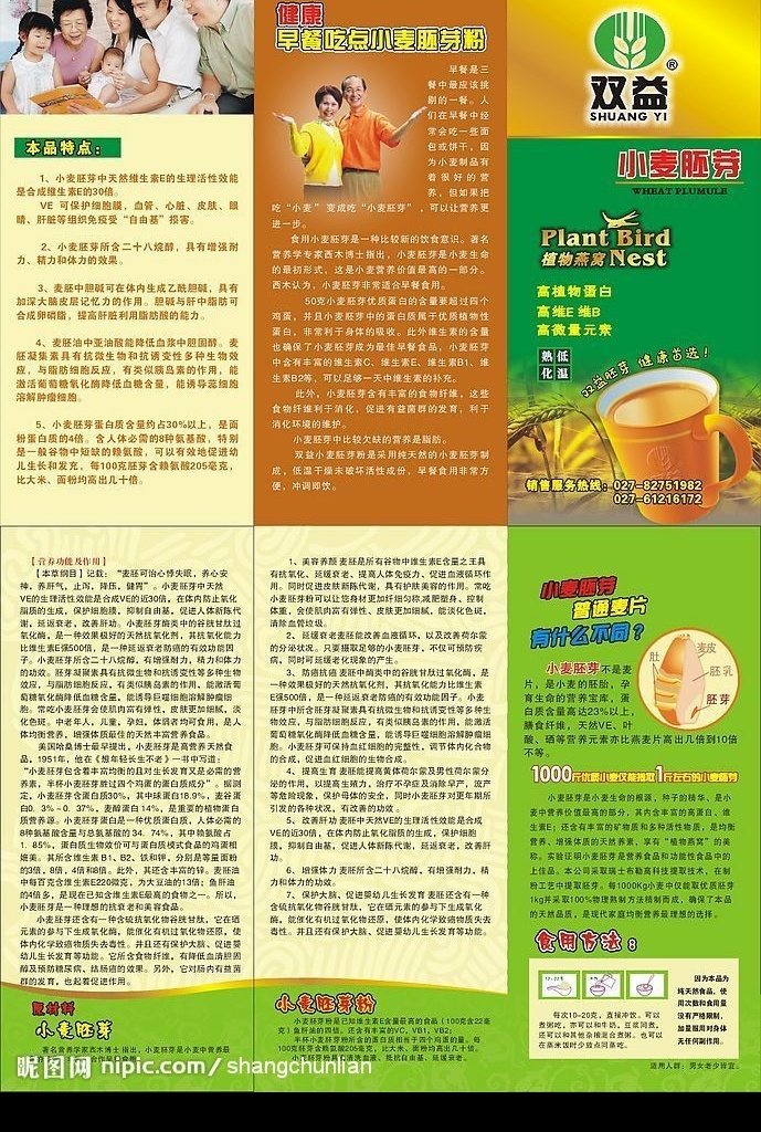 宣传单 小麦 胚芽 食品宣传单 小麦胚芽图 其他设计 矢量图库